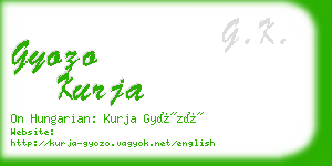 gyozo kurja business card